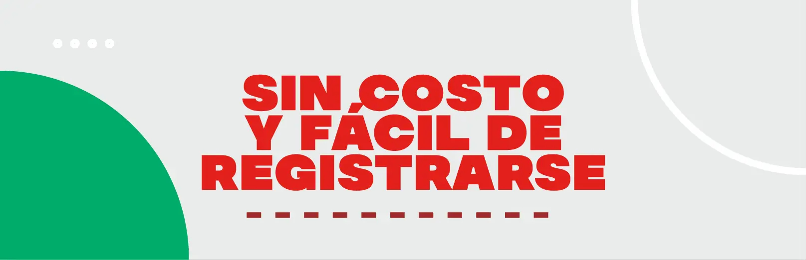 Sin costo y facil de registrarse